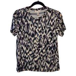 Calvin Klein Women's Top Purple Mesh Lined Tee, Size Small New With Tags